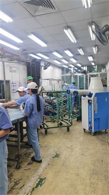 Giao hàng lắp đặt điều hoà di động Airrex HSC-2500 cho nhà máy đúc nhôm của Nhật Bản tại Hà Nội.